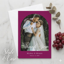 Elegant Flat Thank You Cards Collection Design