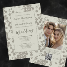 Timeless Simplicity Soft Gray Floral Farmhouse 