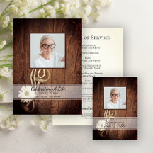 Rustic Daisy Horse Bit Western Funeral Memorial