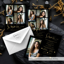 Spanish Trendy Quinceañera Collage Photos