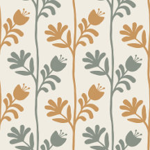 Blooming Rhythm Floral Silhouette wallpaper