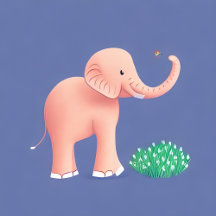 Pink Elephant and Butterfly's ( you can personals 