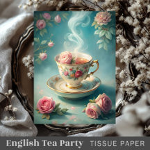 English Tea Party Shabby Chic Tissue papers