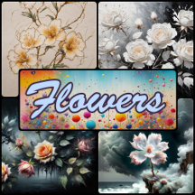 Flowers design for decoupage