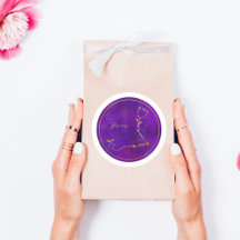 Zodiac Sign Gold Foil Constellation 