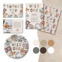 Cute Woodland Whimsy Birthday Collection