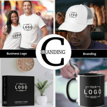 Company Logo Promotional Branding Black and White