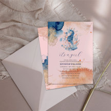 Marine Life | It's a Girl Seahorse Baby Shower