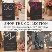 Fifty & Fabulous Modern 50th Birthday