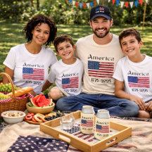 America 250 and 4th of July Family Apparel