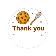 Bakery and baking thank you stickers