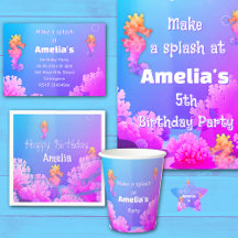 Seahorse Birthday Party