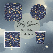Blue Baby Party Supplies Collection - Baby Shower 