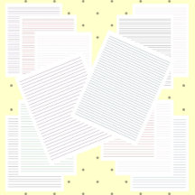 College Ruled and Wide Ruled Lined Paper