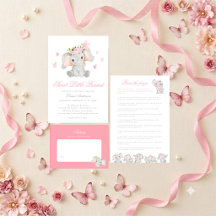 Elegant Pastel Elephant Baby Shower