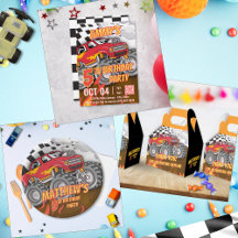 Fun Monster Truck Birthday Party Collection