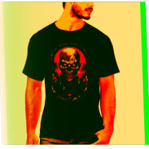 Eternal Dread: Retro Zombie Circle Tee by Dan Mumf