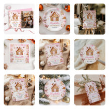 Pink Gingerbread House Birthday Party