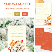 Verona Sunset Terracotta & Gold Wedding Collection