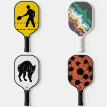 Pickleball Paddles With Retro Pop Art Designs 