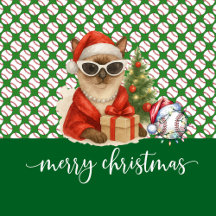 Baseball Christmas for Cat Lovers
