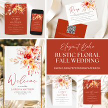 Elegant Floral Wildflower Bouquet Fall Wedding