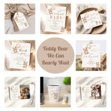 We Can Bearly Wait Teddy Bear Birthday