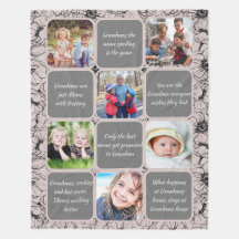 Themed Memory Photo Collage Blankets and Gifts