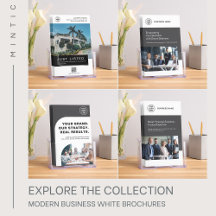 Modern Business White Brochures
