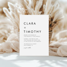 CLARA   Chic Minimal Modern Wedding Collection