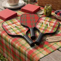Tartan Plaid Monogram Event Game Suite