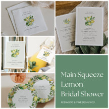 Main Squeeze Lemon Bridal Shower