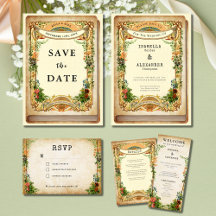 Bookish Wedding: Secret Garden Vintage Library