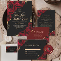 Romantic Red Rose Wedding Collection