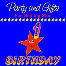 1st birthday smiling star party and Gifts