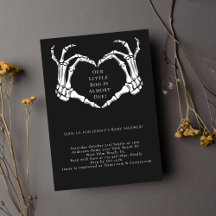 Minimal Goth Skeleton Hands Baby shower Suite
