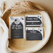 Halloween Retro Disco Spiders Wedding Collection