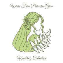 White Fern Pistachio Green Wedding Collection