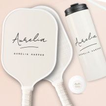 Monogram Script Signature Simple Elegant Gifts