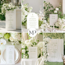 Iris • Sage & Beige Wedding Invitation Suite