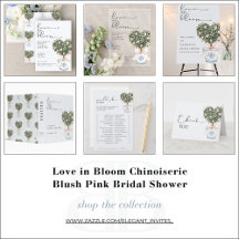 Love in Bloom Chinoiserie Blush Pink Bridal Shower
