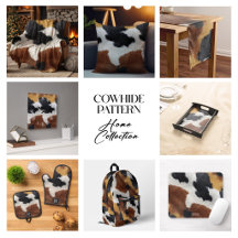 Brown black and white cowhide texture