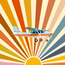Vintage Retro Cessna Airplanes Fun Posters