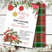 Christmas Winter Baby Shower
