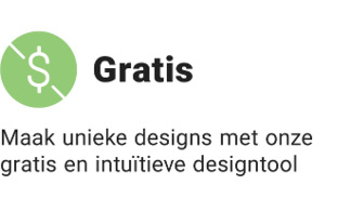 Maak unieke designs met onze gratis en intuïtieve designtool