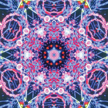 Kinetic Collage Kaleidoscope Posters