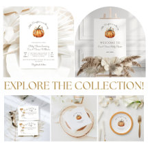 Little Pumpkin Bow Minimal Neutral Baby Shower