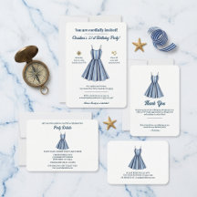 Seaside Stripes Celebration Birthday Collection