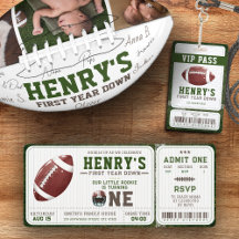 First Year Down - Football 1st birthday