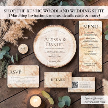 Rustic Woodland Wedding Collection Suite